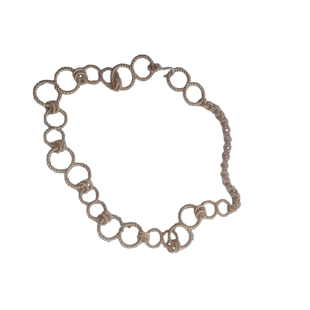 Vintage Chunky Gold Chain Metal Belt. 27 inches